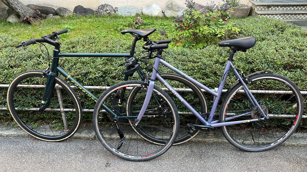 Greetings from Zurich with two Forgione Telai bicycles