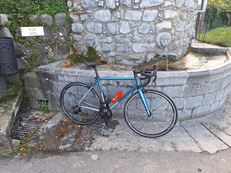 Bicicletta completa di Lauro in silver fillet brazed, acciaio su misura,durante il suo primo giro