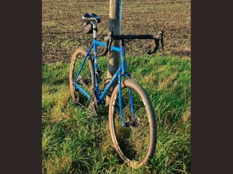 TerraForge road-mtb-gravel-tourism bicycle frame in steel, silver fillet brazed technique, numbered frame